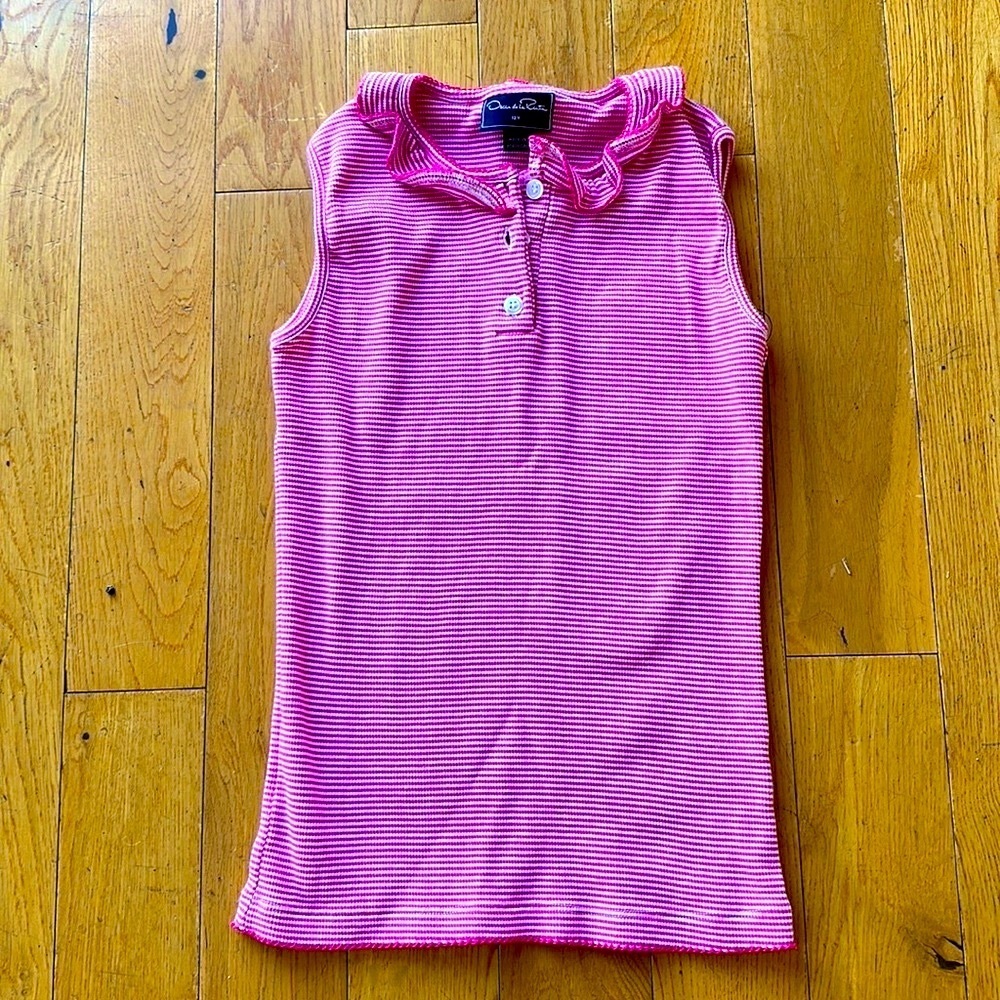 OSCAR DE LA RENTA girls sleeveless top. Size 12y so cute!